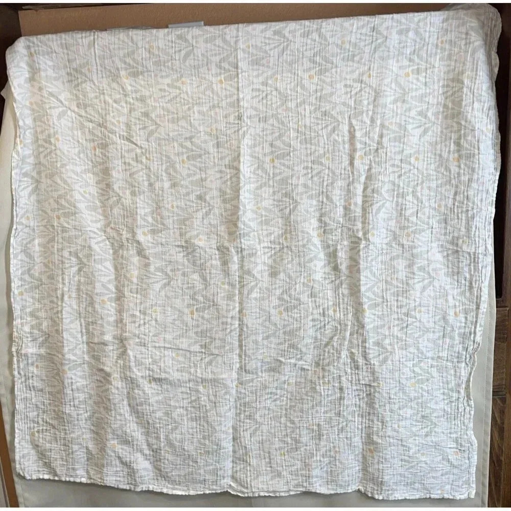 Aden & Anais Baby Infant Muslin Swaddle Blankets Pink Hearts Polka Dots Set Of 4